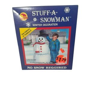 Vintage Yard Stuff A Snowman Christmas Decoration- Any Climate Can Be Winter HTF